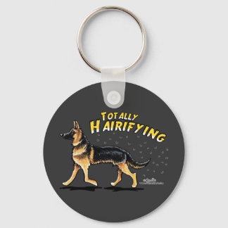 German Shepherd Totally Hairifying Keychain