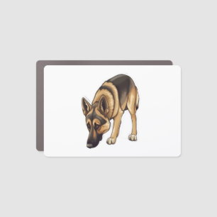 German Shepherd Tracking  Car Magnet