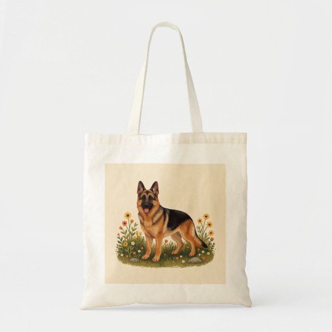 German Shepherd Trail Blaze Solo Tote Bag