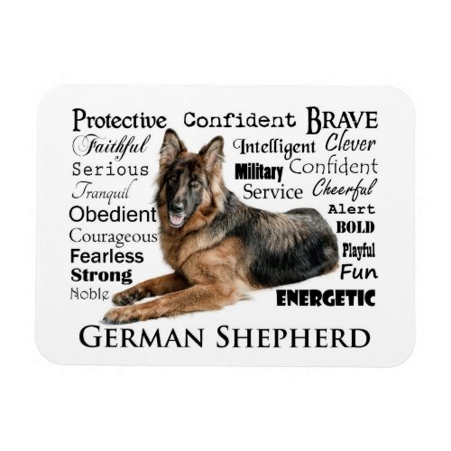German Shepherd Traits Magnet