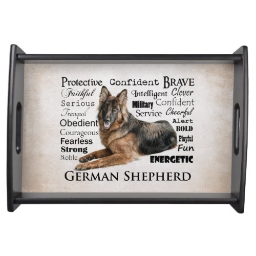 German Shepherd Traits Serving Tray