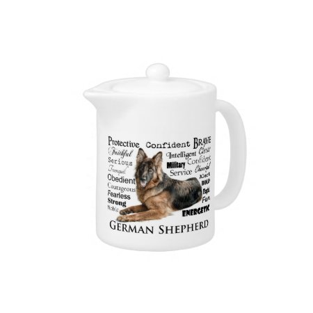 German Shepherd Traits Teapot