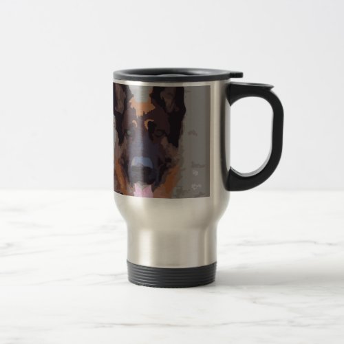 German shepherd travel mug