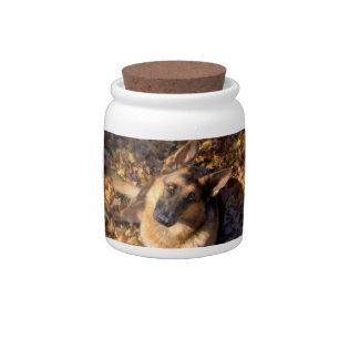 German Shepherd Treat Jar