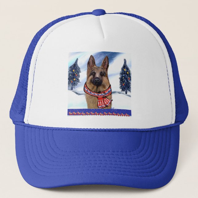 German Shepherd Trucker Hat (Front)