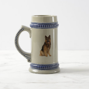 German Shepherd,tumbler wrap straight  design, dog Beer Stein