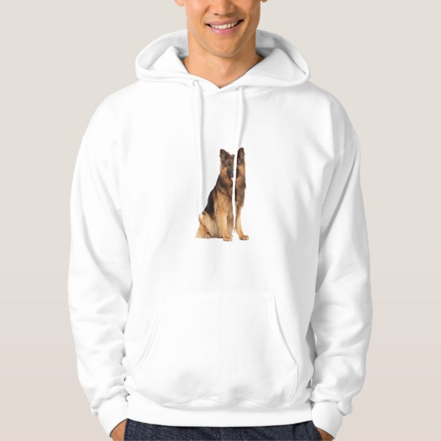 German Shepherd,tumbler wrap straight  design, dog Hoodie (Front)