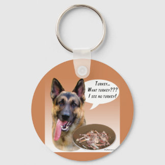 German Shepherd Turkey Keychain