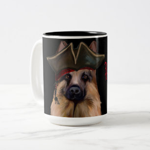 GERMAN SHEPHERD Two-Tone COFFEE MUG
