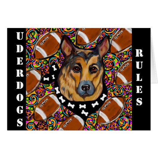 GERMAN SHEPHERD UNDERDOG (Front Horizontal)