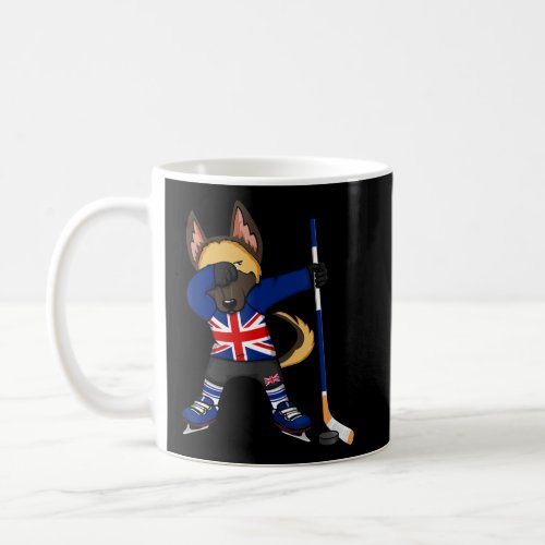 German Shepherd United Kingdom Ice Hockey Fan Jers Coffee Mug