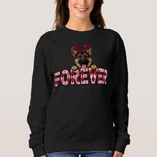 German Shepherd Valentine  Sweatshirt
