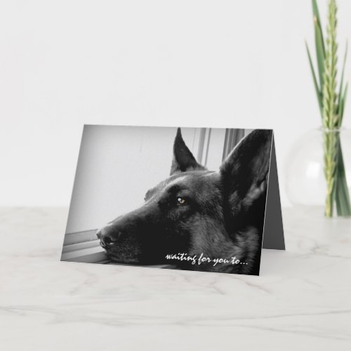 German Shepherd Valentines Day Card