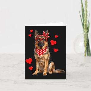 German Shepherd Valentines Day Dog Lover Heart Card