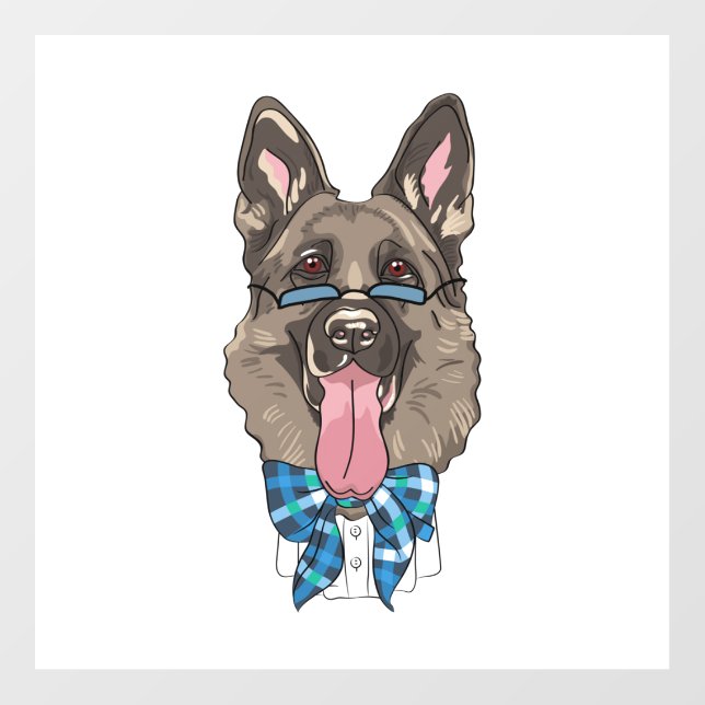 German Shepherd   Wall Decal (Front)