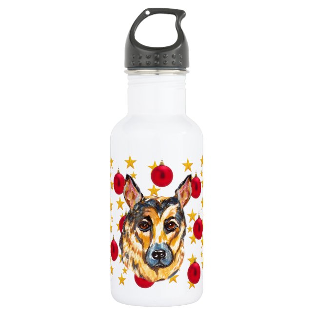 GERMAN SHEPHERD WATER BOTTLE (Front)