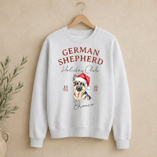 German Shepherd Winter Holiday Club Sweatshirt