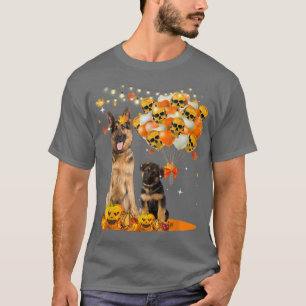 German Shepherd Witch Funny Halloween Cute Animal T-Shirt