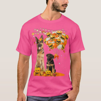 German Shepherd WitchFunny Halloween Cute Animal T-Shirt