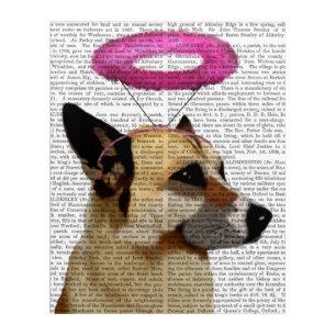 German Shepherd With Pink Halo Acrylic Print
