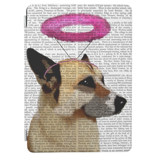 German Shepherd With Pink Halo iPad Air Cover (Front)