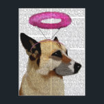 German Shepherd With Pink Halo Postcard<br><div class="desc">Pets</div>