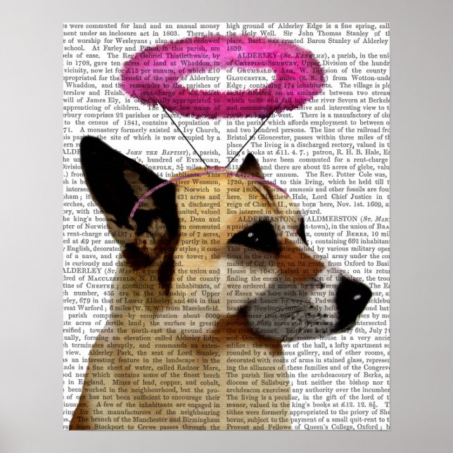 German Shepherd With Pink Halo Poster (Front)