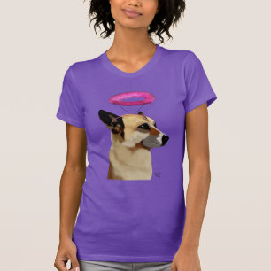 German Shepherd With Pink Halo T-Shirt