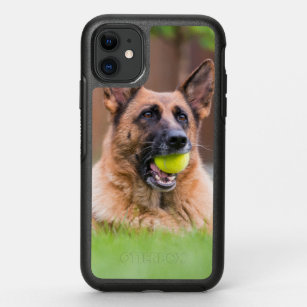 German Shepherd With Tennis Ball OtterBox Symmetry iPhone 11 Case