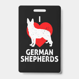 German Shepherd Wolf Dog Badge