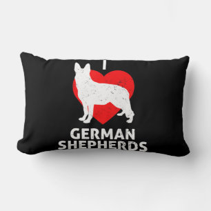 German Shepherd Wolf Dog Lumbar Pillow