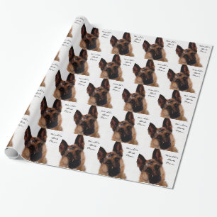 German Shepherd Wrapping Paper for Mom