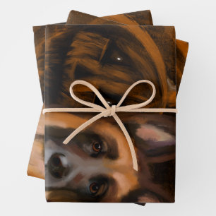German Shepherd Wrapping Paper Sheets