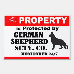 German shepherd Yard Sign
