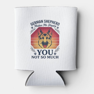 German Shepherd You Dog Retro Sunset Paws_1 Can Cooler
