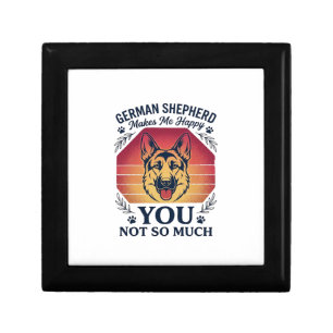 German Shepherd You Dog Retro Sunset Paws_1 Gift Box