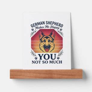 German Shepherd You Dog Retro Sunset Paws_1 Picture Ledge