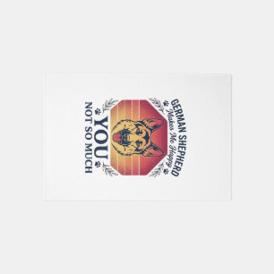German Shepherd You Dog Retro Sunset Paws_1 Rug