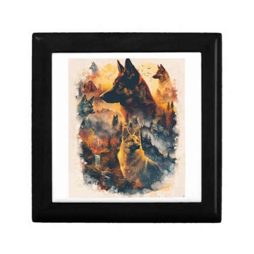 German Shepherds Across Mythical Realms Gift Box