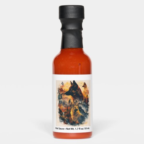 German Shepherds Across Mythical Realms Hot Sauces