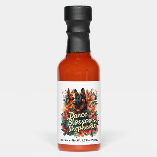 German Shepherds Amid Blossoming Gardens Hot Sauces