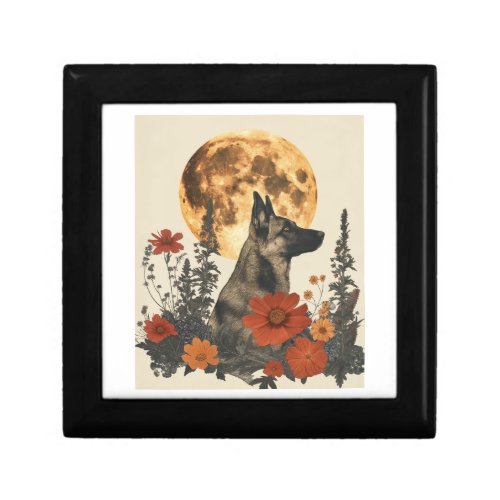 German Shepherds Amidst Blossoming Moons Gift Box