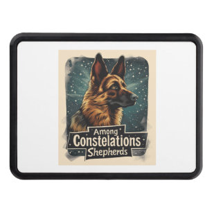 German Shepherds Amongst Constellations Hitch Cover