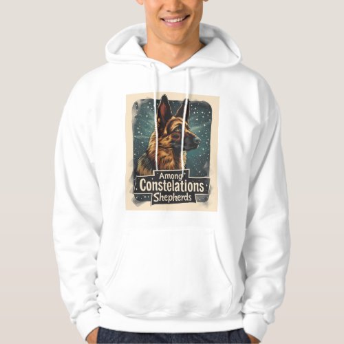 German Shepherds Amongst Constellations Hoodie