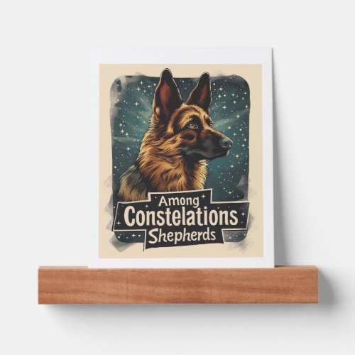 German Shepherds Amongst Constellations Picture Ledge