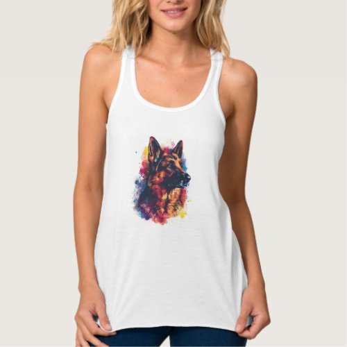 German Shepherds Amongst Cosmic Deities Position Tank Top