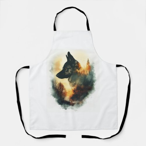 German Shepherds as Ghostly Guides Apron