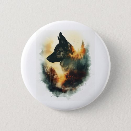 German Shepherds as Ghostly Guides Button