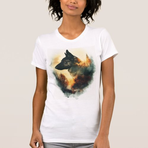 German Shepherds as Ghostly Guides T_Shirt