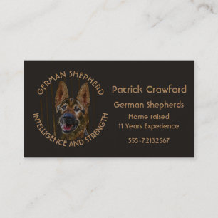 German Shepherds Breeder And Training Business Card